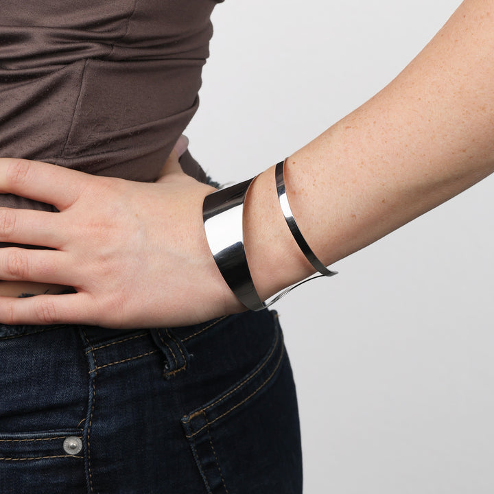 Krista - Bracelet Jonc Chunky en Acier Inoxydable