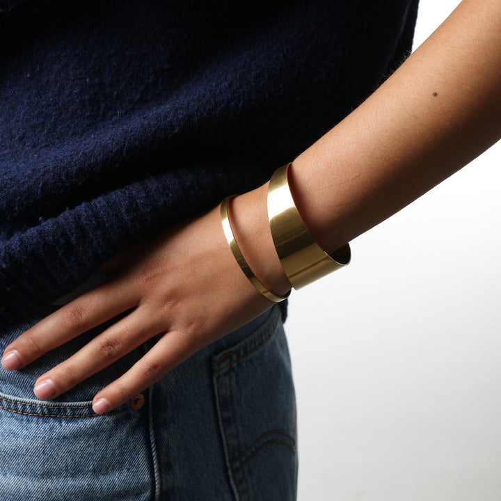 Krista - Bracelet Jonc Chunky en Acier Inoxydable