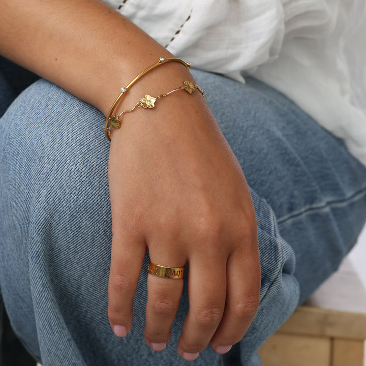 Ylva - Bracelet Jonc en Acier Inoxydable