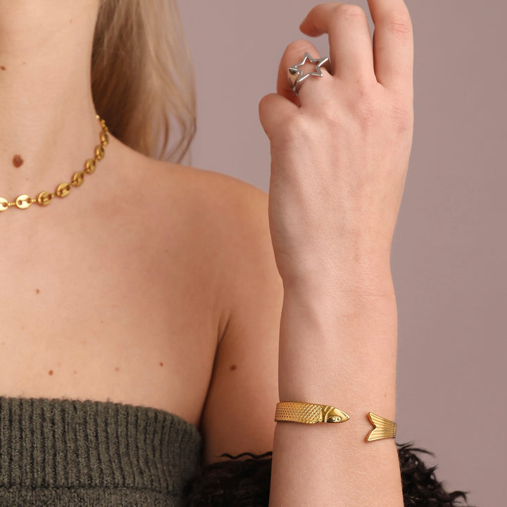 Amie - Collier chaîne à maillons en acier inoxydable