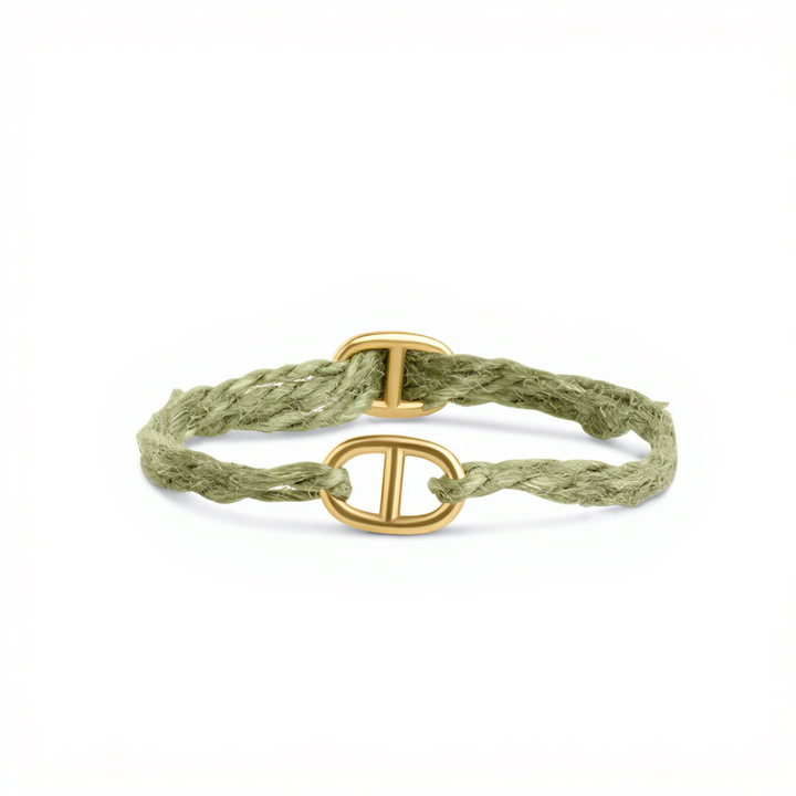 Alex - Bracelet en corde en acier inoxydable