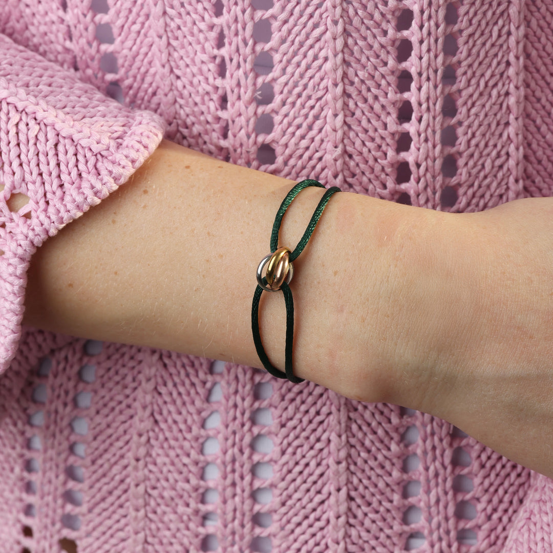 Leona - Bracelet en corde en acier inoxydable