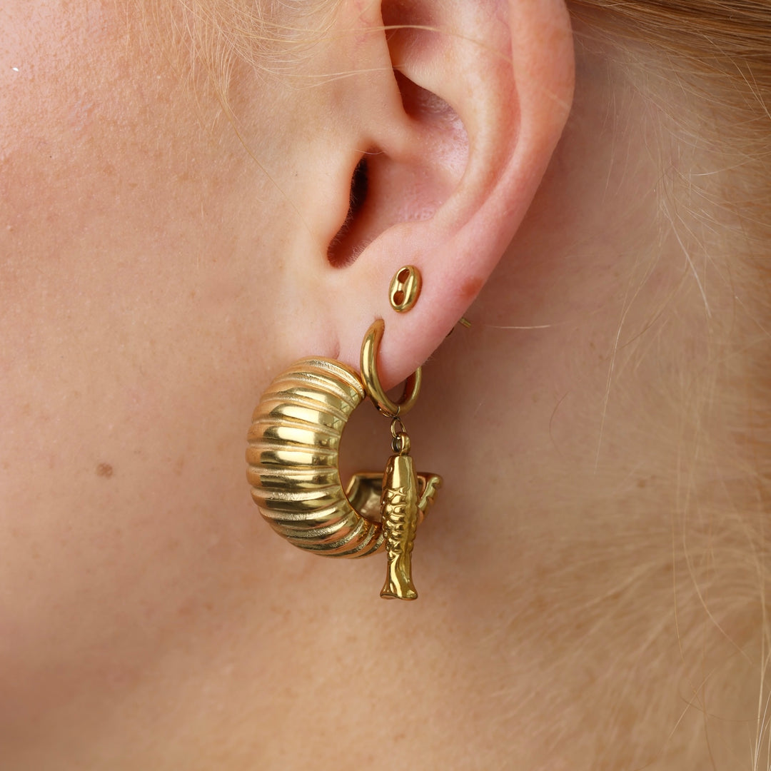 Lovi - Bague Cœur Martelé Acier Inoxydable