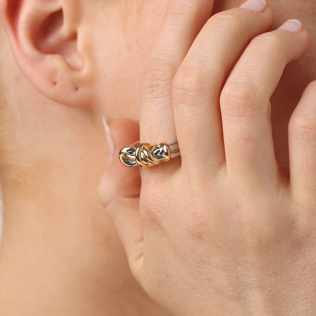 Kelly - Bague Nœud Acier Inoxydable