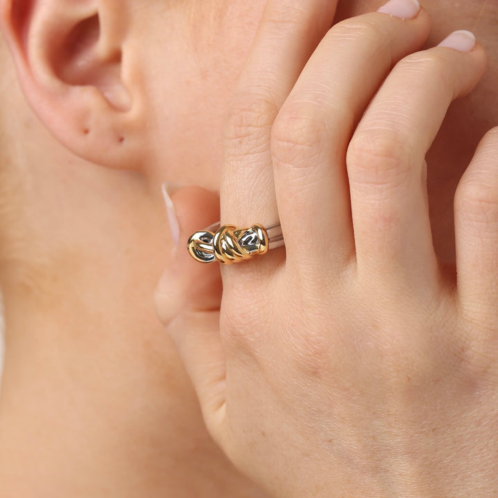 Kelly - Bague Nœud Acier Inoxydable