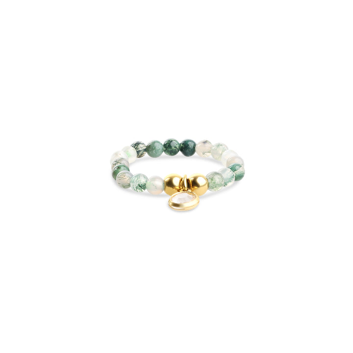 Hope - Bague en pierre en acier inoxydable