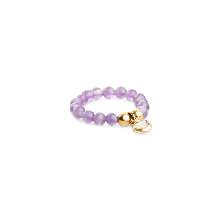 Hope - Bague en pierre en acier inoxydable