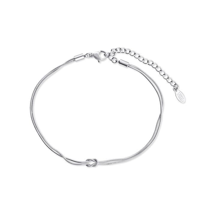 Mio - Bracelet chaîne nouée en acier inoxydable
