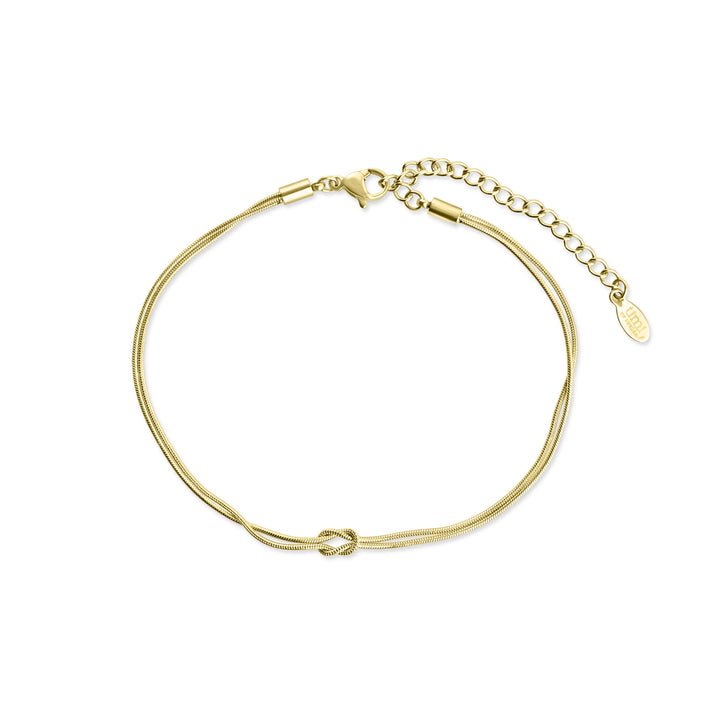 Mio - Bracelet chaîne nouée en acier inoxydable