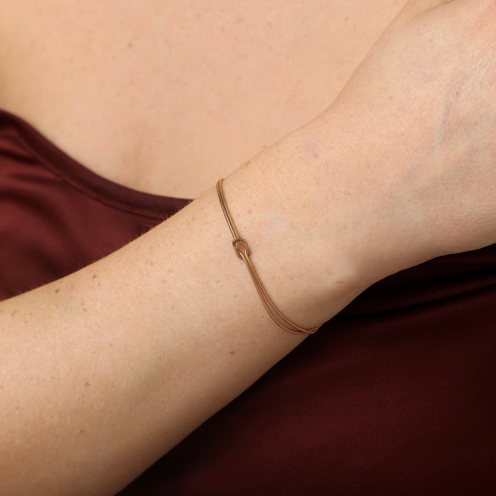 Mio - Bracelet chaîne nouée en acier inoxydable