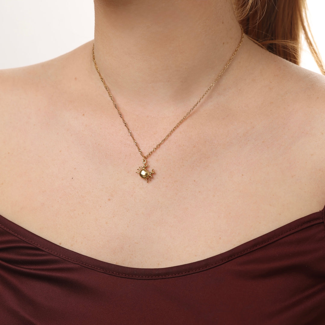 Clea - Collier Crabe en Acier Inoxydable