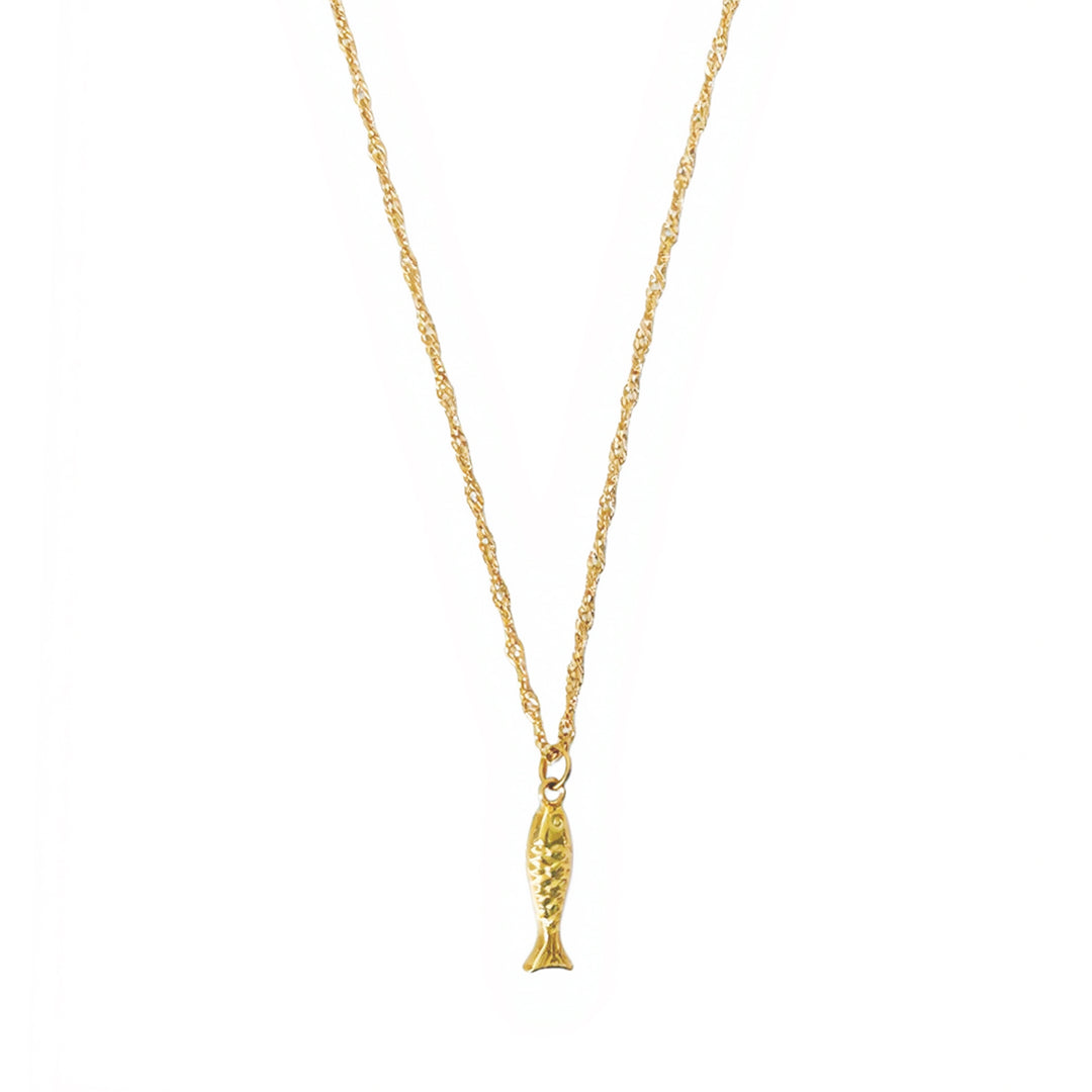 Erna - Collier poisson en acier inoxydable