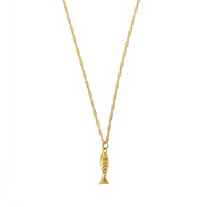 Erna - Collier poisson en acier inoxydable