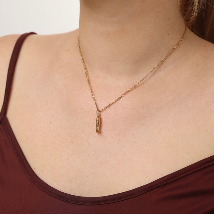 Erna - Collier poisson en acier inoxydable