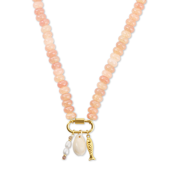 Mon - Collier Perles Océan Acier Inoxydable