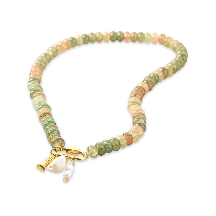 Mon - Collier Perles Océan Acier Inoxydable