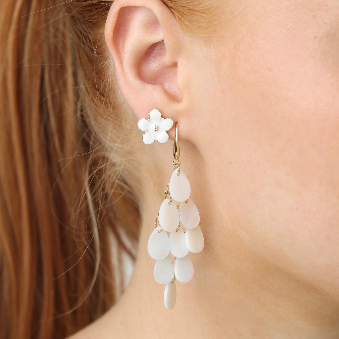 Candela - Boucles d'oreilles en forme de goutte coquillage