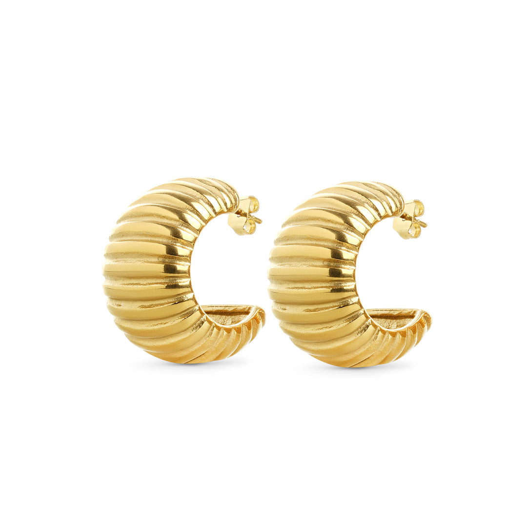 Alima - Chunky Stud Earrings Stainless Steel