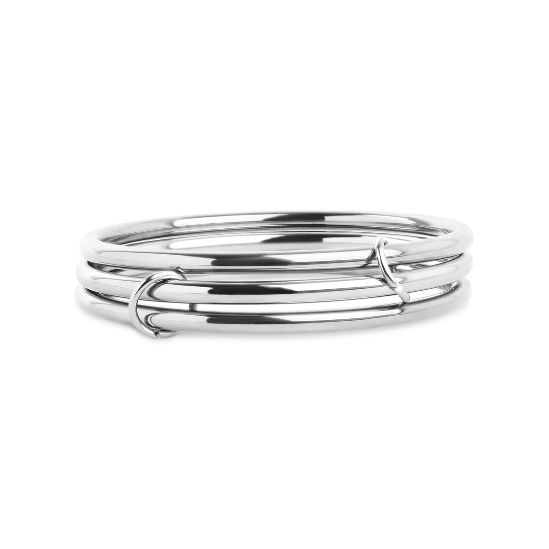 Rory - 3pcs Stacked Bangle Bracelet Stainless Steel