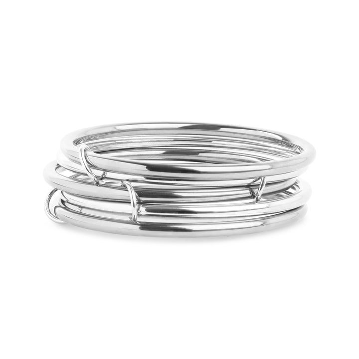Rory - 5pcs Stacked Bangle Bracelet Stainless Steel