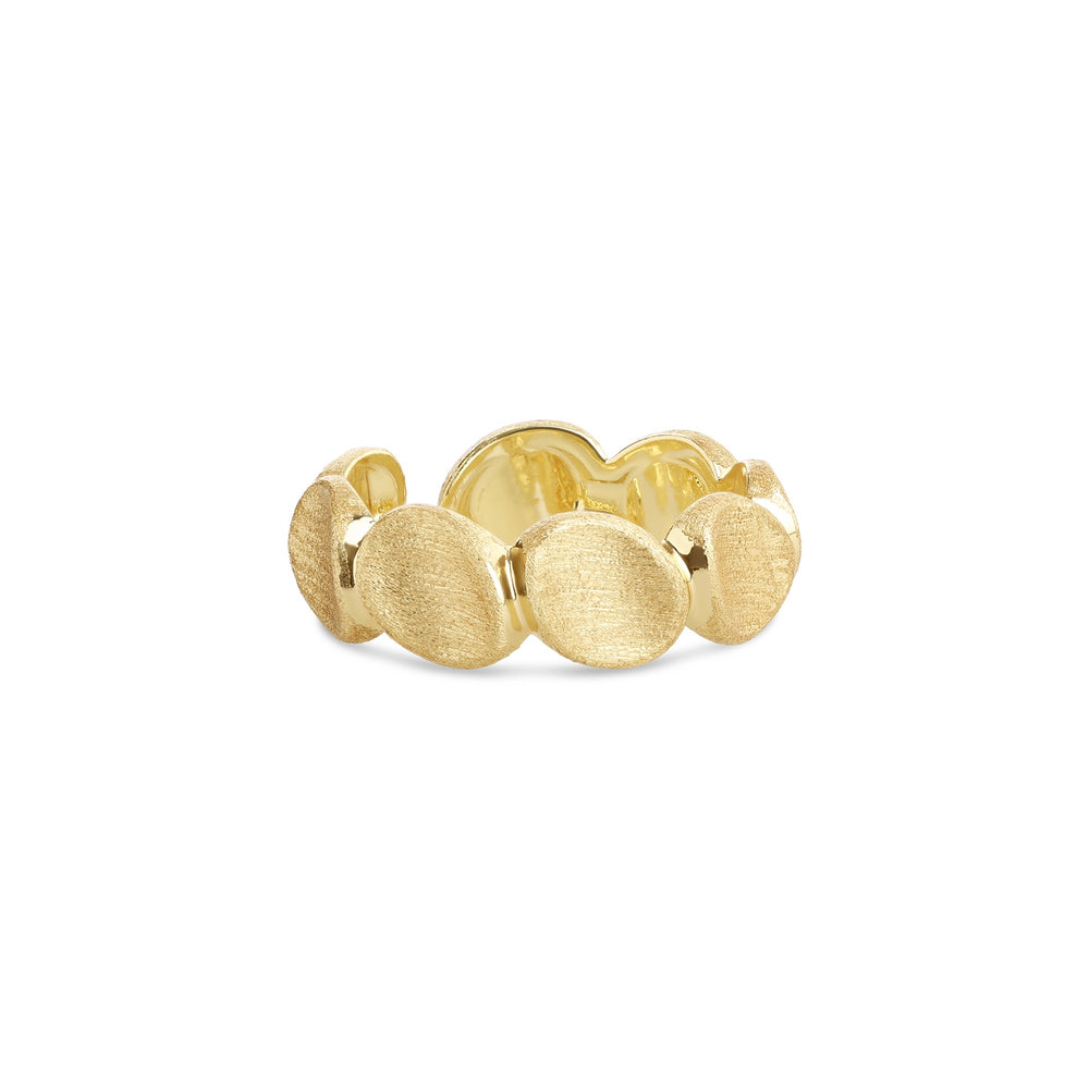 Gulli – bague organique en acier inoxydable, or | Timi of Sweden
