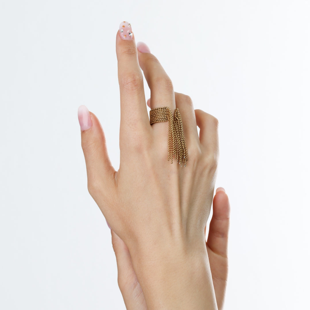 Agneta - Bague à pompon