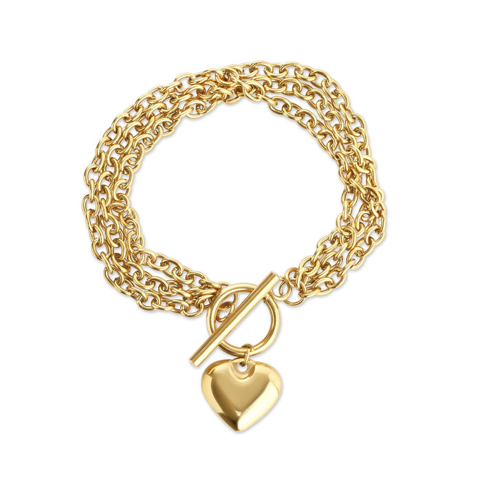 Emilia - Bracelet chaîne cœur