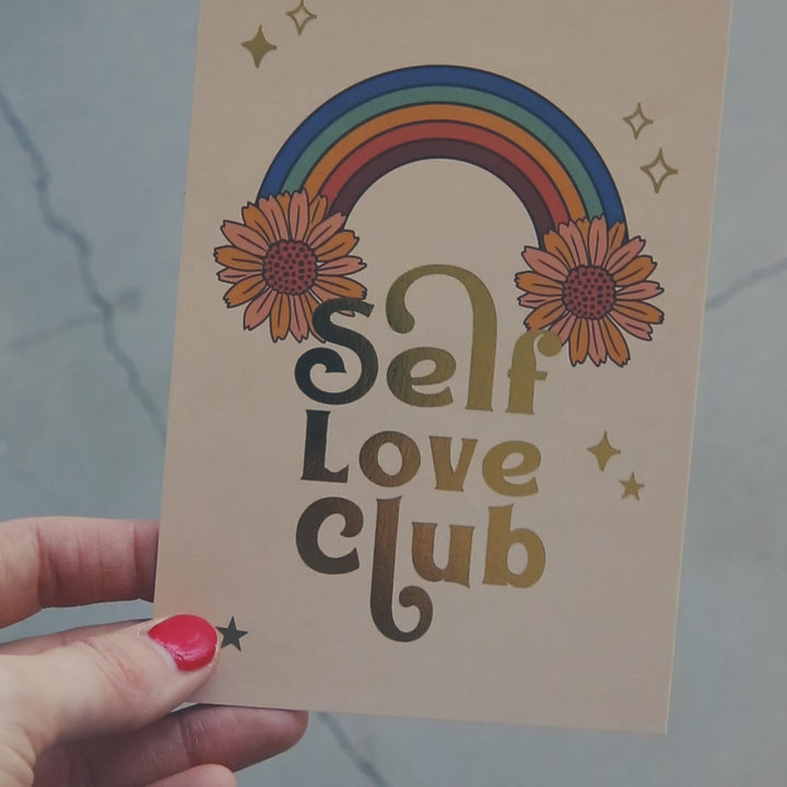 Carte postale du Club de l'amour de soi