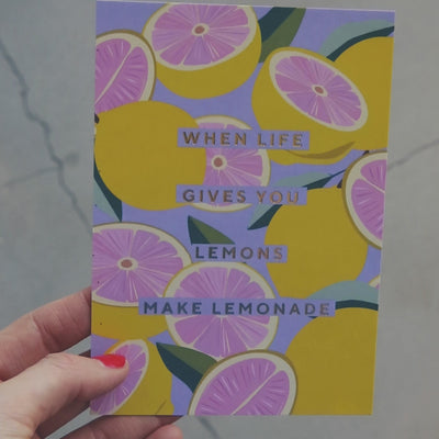Faire de la limonade Carte postale