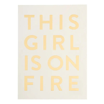 This Girl is on Fire Postcard