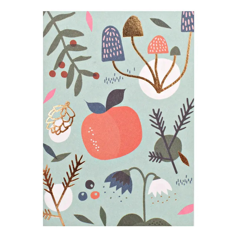 Apple & Mushrooms Greeting Card