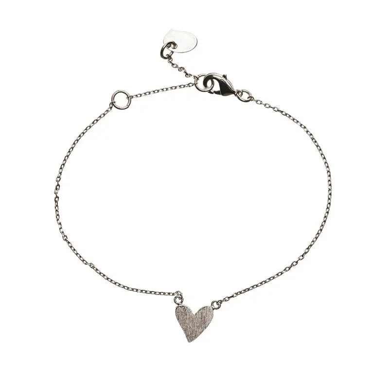 Fancy Heart Bracelet Silver