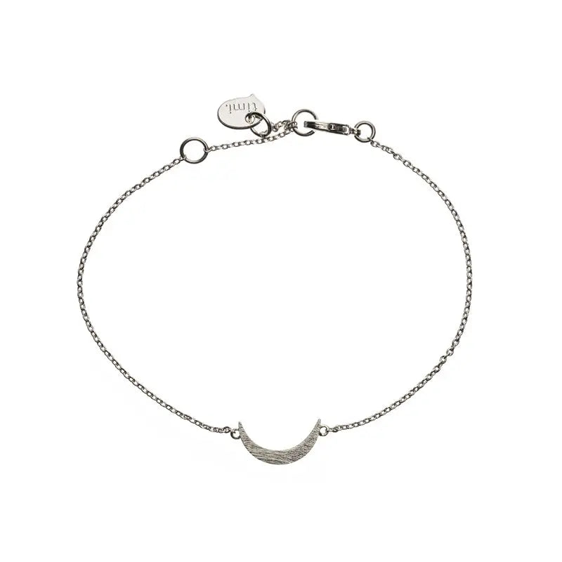 Crescent Moon Bracelet Silver