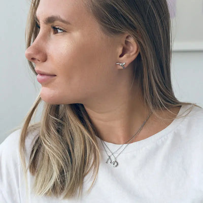 Small Sun Necklace Silver