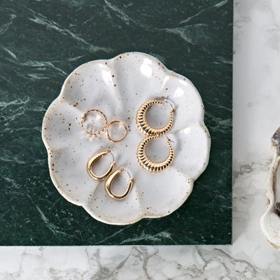 Boucles d'oreilles créoles ovales épaisses