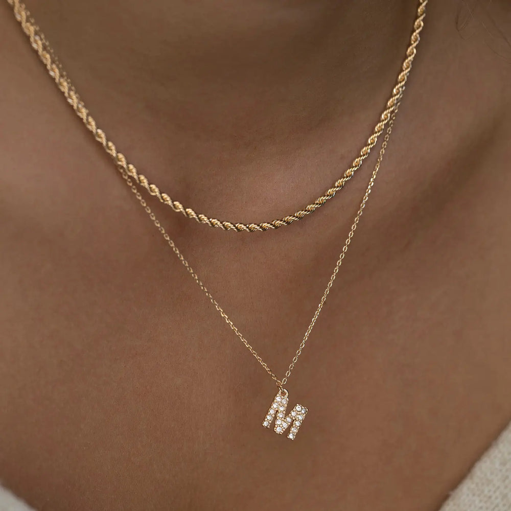 Collier chaîne torsadée