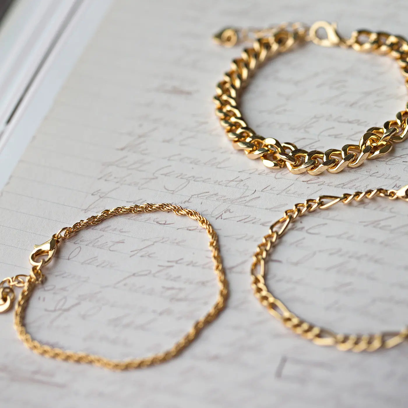 Bracelet chaîne torsadée
