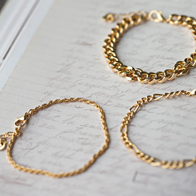 Bracelet chaîne torsadée