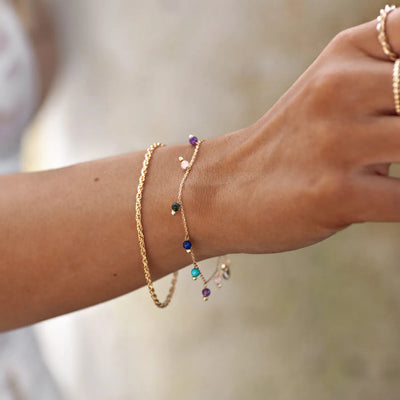 Bracelet chaîne torsadée