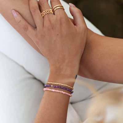 Bracelet chaîne torsadée