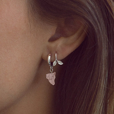 Boucles d'oreilles feuille délicate