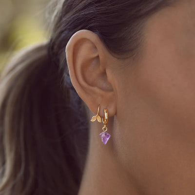 Boucles d'oreilles feuille délicate