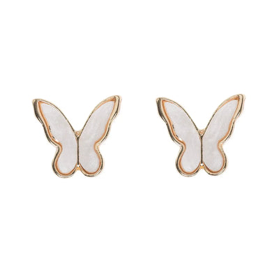 Butterfly Stud Earrings Gold