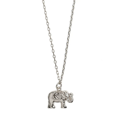 lucky elephant necklace Silver