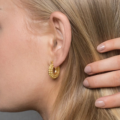 boucle d'oreille épaisse pétillante