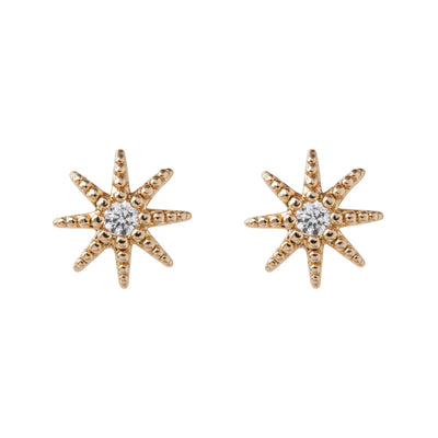 crystal star stud earrings
