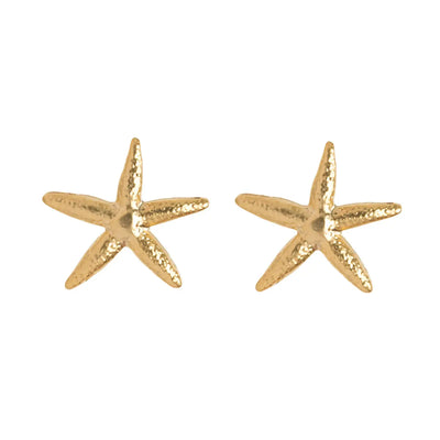 Starfish Stud Earrings - Gold