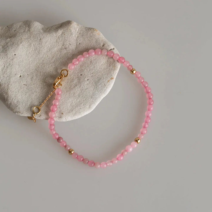 Rose Quartz Bead Bracelet