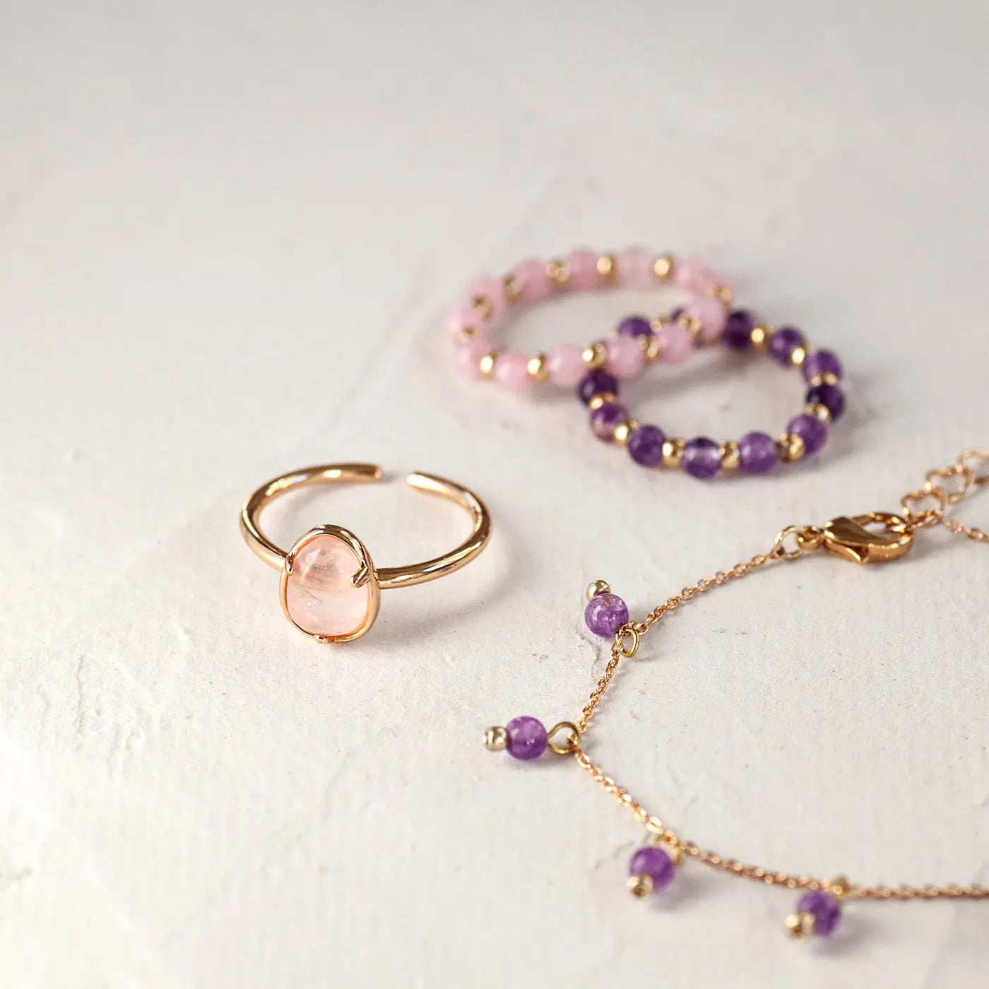 Bague en pierre semi-précieuse