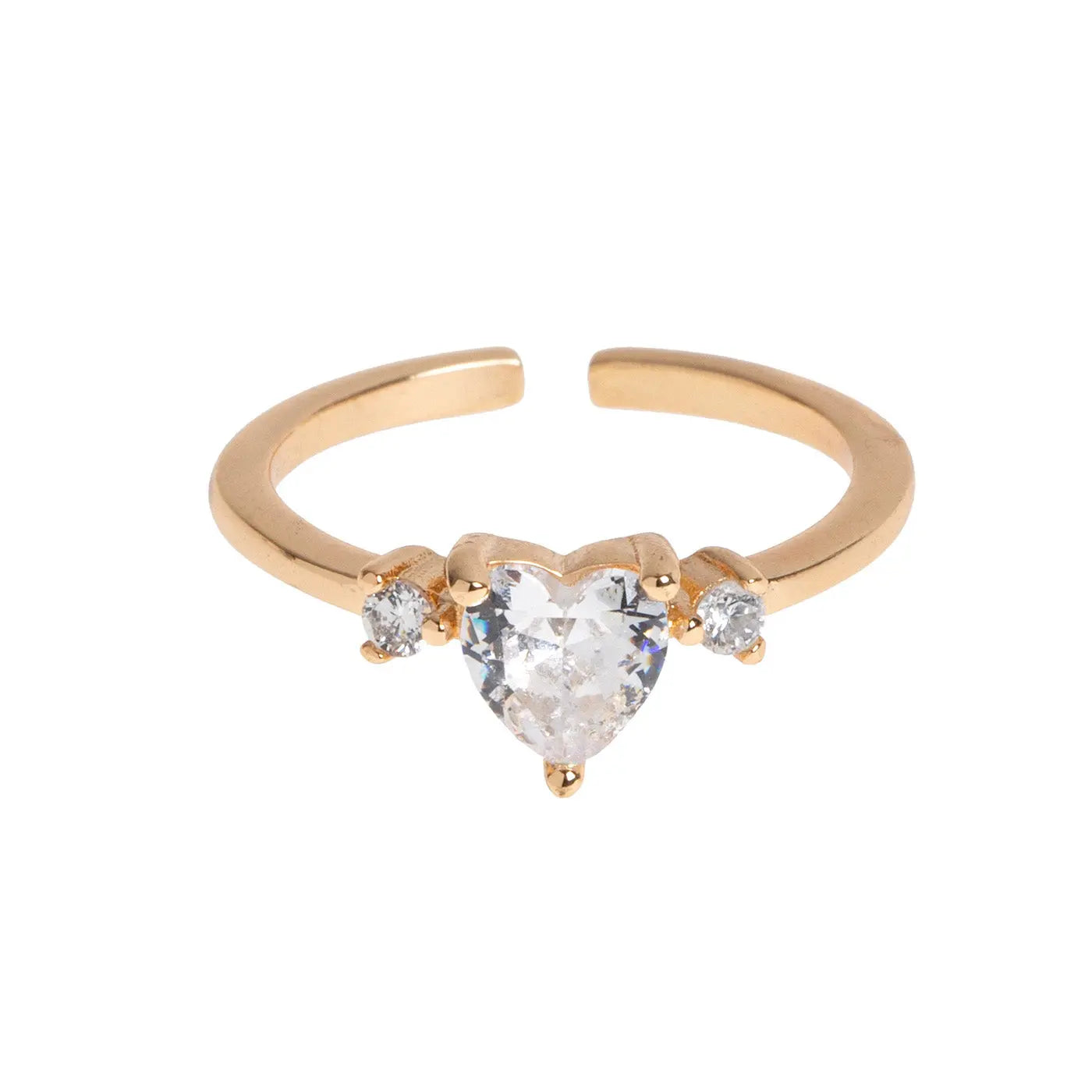 Crystal Heart Ring | Luxurious